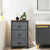 Nightstand Side Table Storage Tower Dresser Chest With 3 Drawers-Black HW61419BK By CW