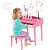 30-Key Wood Toy Kids Grand Piano With Bench & Music Rack-Pink MU10035PI By CW