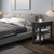 3 Tier Nightstand Bedside Table Sofa Side With Double Shelves Drawer Black Hw61591Bk By Cw