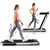 2.25Hp 2 In 1 Folding Treadmill With App Speaker Remote Control-Silver SP37914US-SL By CW
