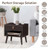 Nightstand Bedroom Table With Drawer Storage Shelf-Brown HW63193BN By CW
