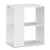 2-Tier Side End Table With Storage Shelves -White HW63104WH By CW