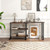 360 Rotating Sofa Side Table With Storage Shelves And Wheels Walnut Hw63073Wt By Cw