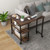 360° Rotating Sofa Side Table With Storage Shelves And Wheels-Walnut HW63073WT By CW