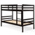 Twin Bunk Bed Children Wooden Bunk Beds Solid Hardwood-Brown HW62351CF By CW
