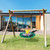 40 Inches Saucer Tree Swing Round With Adjustable Ropes And Carabiners-Green NP11270GN By CW