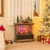 27 Inch Freestanding Fireplace With Remote Control Brown Fp10560Us Bn By Cw