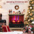 27 Inch Freestanding Fireplace With Remote Control-Brown FP10560US-BN By CW
