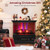 27 Inch Freestanding Fireplace With Remote Control-Black FP10560US-DK By CW