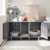 2-Door Cat Litter Box Enclosure With Winding Entry And Scratching Board-Oak PV10040GO By CW