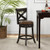 26 Inch Swivel Bar Stool With Curved Backrest Pu Leather Seat And Footrest 26 Inches Jv11336 26 By Cw