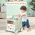 6 In 1 Wooden Baby Stroller With Play Kitchen For Kids Over 12 Months Green Bc10172Gn By Cw