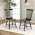 Set Of 2 Windsor Dining Chairs With High Spindle Back-Black JV11291DK By CW