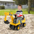Licensed Caterpillar Kids Ride On Digger Yellow Tq10145Yw By Cw