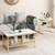 Set Of 2 Nesting Coffee Table With Extra Storage Shelf For Living Room-Golden JV11232GD By CW