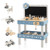 Kids Play Tool Workbench Set With 61 Pcs Tool And Parts Set-Blue TM10077BL By CW
