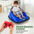 12V Kids Bumper Car Ride On Toy With Remote Control And 360 Degree Spin Rotation-Blue TQ10125US-BL By CW