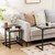 3 Pieces Multifunctional Coffee End Table Set-Oak JV11186OA By CW