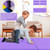 6 X 2 Ft Tri-Fold Gym Mat With Handles And Removable Zippered Cover-Purple FH10093PU By CW