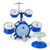 Kids Drum Set Educational Percussion Musical Instrument Toy With Bass Drum-Blue TM10059BL By CW