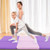 6 X 2 Ft Tri-Fold Gym Mat With Handles And Removable Zippered Cover-Pink & Purple FH10093PP By CW