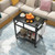 Double-Shelf Movable Bbq Cart With 4 Lockable Wheels TH10058DK By CW