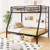 Space Saving Metal Slatted Bed Frame For Teens And Adults Noise Free No Box Spring Needed Black Hu10638Dk By Cw
