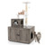 Cat Tree With Litter Box Enclosure With Cat Condo-Gray PV10055GR By CW