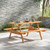 6 Person Picnic Table Set Patio Rectangle With 2 Built In Benches And Umbrella Hole Op71263 By Cw