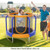 Mini Trampoline With Enclosure And Heavy-Duty Metal Frame-Orange TW10103OR By CW