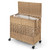 110L 2-Section Laundry Hamper With 2 Removable And Washable Liner Bags-Natural JZ10084NA By CW