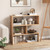 Concave Bookshelf 3-Shelf Open Bookcase With Anti-Toppling Device For Living Room Study Office CB10613-1 By CW