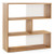Concave Bookshelf 3-Shelf Open Bookcase With Anti-Toppling Device For Living Room Study Office CB10613-1 By CW