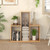 Convex Bookshelf 3 Shelf Open Bookcase Room Organizer With Anti Toppling Device Cb10613 A By Cw