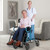 Folding Rollator Walker With 8 Inch Wheels And Seat Navy Jh10010Ny By Cw