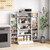 Freestanding Buffet Cupboards Sideboard With 2 Doors And Anti-Tipping Devices-White HV10421WH By CW