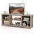 70 Inch Tv Stand For Up To 75 Inch Flat Screen Tvs With Adjustable Shelves-Gray HV10501GR By CW