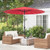 9 Feet Round Patio Umbrella With 18 Fiberglass Ribs Wine Np11544Re By Cw