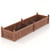 91 X 24 X 16 Inch Divisible Planter Box With Corner Drainage And Non-Woven Liner For Growing Vegetables-Brown GT4102BN By CW