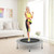 38 Inch Mini Folding Trampoline Portable Recreational Fitness Rebounder-Gray TW10001YS By CW