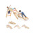 Climbing Triangle Ladder Toy Indoor Jungle Gym With Reversible Ramp-Multicolor TS10106CL By CW