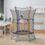 Mini Trampoline For Kids With Safety Enclosure Net And Foam Handles-Orange TW10105OR By CW