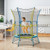 Mini Trampoline For Kids With Safety Enclosure Net And Foam Handles-Yellow TW10105YE By CW
