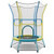 Mini Trampoline For Kids With Safety Enclosure Net And Foam Handles-Yellow TW10105YE By CW