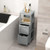 Freestanding Storage Cabinet With 2 Removable Drawers For Bathroom-Gray JV11432GR By CW