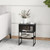 Nightstand With Flip Up Door Storage Shelf Black Jv11057Dk By Cw