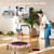 36 Inch Mini Trampoline With Colorful Led Lights And Bluetooth Speaker-Orange TW10086OR By CW