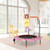 36 Inch Mini Trampoline With Colorful Led Lights And Bluetooth Speaker Pink Tw10086Pi By Cw
