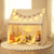 Kids Play Tent Large Playhouse With Padded Mat And 2 Breathable Windows Beige Tp10170Be By Cw
