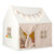 Kids Play Tent Large Playhouse With Padded Mat And 2 Breathable Windows-Beige TP10170BE By CW